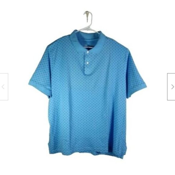 HB Harbor Bay Polo Shirt Size 2XL Short Sleeve 100% cotton Light Blue Color - Picture 4 of 7
